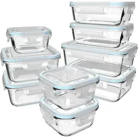 Frischhaltedose Glas 9-teiliges Set