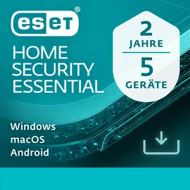 ESET Home Security Essential 2025 ESD 5 Geräte 2 Jahre DE Win Android iOS