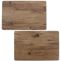 Frank Flechtwaren Platzmatte Holzoptik, im 2er Set