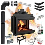 Kratki Rechter Kamin-Einsatz KRATKI SIMPLE 8kW Schließset
