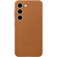 Samsung Leather Case für Galaxy S23 Camel