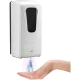 AURUM Wandmontierter Desinfektionsspender, 1000ml, Automatisch mit Infrarot-Sensor, Berührungslos, Weiß