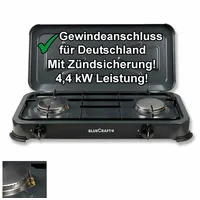 Bluecraft Campingkocher, 2-flammig,