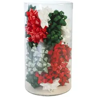 Clairefontaine Kleine Rohrverpackung 50 Schleifen Ø 5cm Sort.Weihnachten 211396C