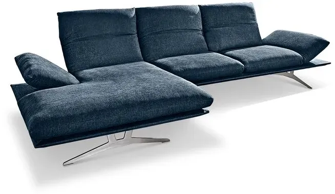KOINOR Ecksofa Francis Stoff Blau 314 cm