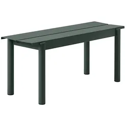 Muuto - Linear Steel Bank 110 cm, dunkelgrün