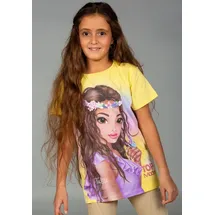 TopModel Kurzarmshirt mit tollem TOP Model Frontmotiv gelb 140 EU