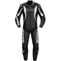 Spidi Sport Warrior Touring Lederkombi 2tlg. - Schwarz/Weiß - 54