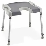 Invacare Aquatec Sorrento Duschhocker mit Hygieneausschnitt grau