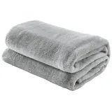 Erwin Müller Wohndecke Salerno, in silbergrau | Gr.: 130 x 170 cm