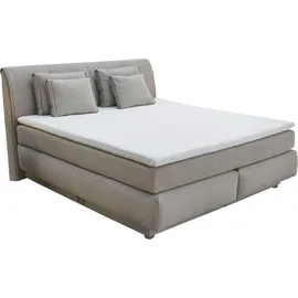 Jockenhöfer Gruppe Boxspringbett Carla, mit Bettkasten Kaltschaum-Topper", und Zierkissen, beige