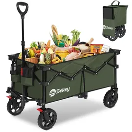 Sekey Bollerwagen faltbar 150 kg grün