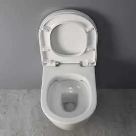 Kronenbach Tube Wand-WC mit WC-Sitz Weiß