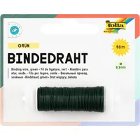 Folia Bindedraht Blumendraht 0,3 mm 50 m grün