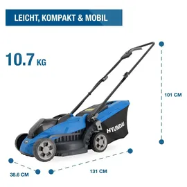 Hyundai 20V Akku-Rasenmäher Brushless 33 cm inkl. 1 x 4,0 Ah Akku + Ladegerät