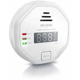 Brandson Kohlenmonoxid Melder mit LCD Display CO Alarm mit 85 dB