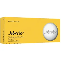 JUBRELE 75 Mikrogramm Filmtabletten Desogestrel 168 St