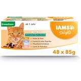 Iams Land- und Meereskollektion in Sauce 48 x 85 g