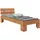Home Affaire Massivholzbett HOME AFFAIRE "Modesty II, Made in Europe", beige (naturfarben), B:96cm H:93cm L:206cm, Betten, Massivholzbett, aus massiver Kernbuche, in verschiedenen Breiten, mit Metallbeschlägen