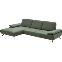 Ecksofa DIE PLANBAR "ZE-EM18063, Breite 322 cm", grün (cyber moos), B:322cm H:89cm T:187cm, 100% Recyceltes Polyester, Sofas, Ecksofa, wahlweise mit Sitztiefen- und Armteilverstellung