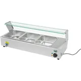 Royal Catering Bain Marie - 3 x GN - 1/2 - Ablasshahn