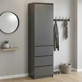 home collective Kleiderschrank Mehrzweckschrank 50x40x180 cm Grau