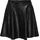 Only Lederimitatrock "ONLUNA FAUX LEATHER FLARED SKIRT OTW", Damen, Gr. S (36), schwarz, Web, Obermaterial: 100% Polyester, unifarben, regular fit kniefrei, Röcke