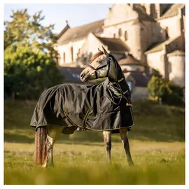 Bucas Irish Turnout Light/50g + Neck schwarz/Gold 145