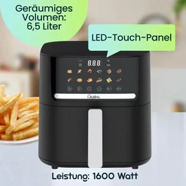 casativo Heissluftfritteuse CH9693 6,5 l schwarz/silberfarben