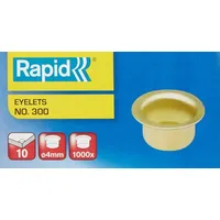 Rapid 31073008 Öse Nummer 300, 4mm, vermessingt, 1000 Stück
