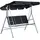 Outsunny Hollywoodschaukel grau 3-Sitzer