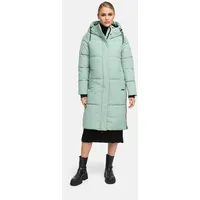 Marikoo Winterjacke "Michikoo", Damen, Gr. S, smokeymint, Obermaterial: 100% Polyester. Futter: 100% Polyester. Wattierung: 100% Polyester. Ärmelfutter: 100% Polyester, Jacken Winterjacke, Extra langer Schnitt mit seitlichen Belüftungsöffnungen