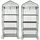 Royal Gardineer Folien-Gewächshaus 2er-Set Weiß 4 Etagen 69x160x49 cm