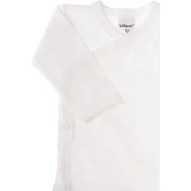 LILIPUT Body "uni weiß", Mädchen, Gr. 62/68, EURO-Größen, weiß, 100% Baumwolle, unifarben, kurz, V-Ausschnitt, Bodys Body, mit praktischer Druckknopfleiste