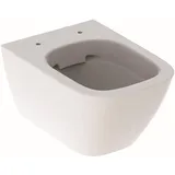 Geberit Smyle Square Wand-WC Tiefspüler, verkürzte Ausladung, geschlossene Form, Rimfree weiß 500379011