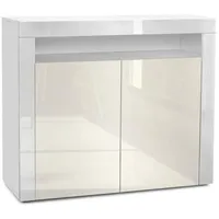 Vladon Kommode, Creme, 108x92x40 cm, Wohnzimmer, Kommoden & Sideboards,