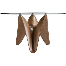 ac angel cerda Esstisch 150 x 75 x 150 cm transparent/braun