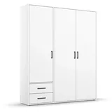 Rauch BLUE Kleiderschrank Voyager 140 x 194 cm Dekor Alpinweiß