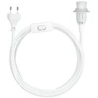 Kwmobile E14 Lampenfassung mit Schalter - 5m Textilkabel -