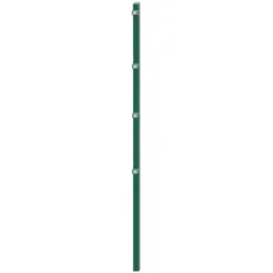 Zaunpfosten ARVOTEC "ESSENTIAL 160", grün, B:4cm H:220cm, Edelstahl, Kunststoff, Zaunpfosten, 4x4x220 cm für Mattenhöhe 160 cm, zum Einbetonieren