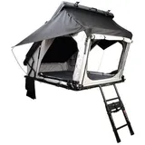 Gordigear Hapuku Hartschalen-Dachzelt, 215x140x145cm, grau/schwarz