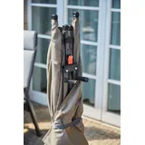 Siena Garden Sichtschutz Ben 150x280 cm taupe Gestell aus Stahl,Polyester