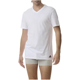 adidas T-Shirt V-Neck weiß M
