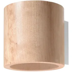 Licht-Erlebnisse Kleine Wandlampe Holz Up Down G9 wohnlich VALERYA Flur