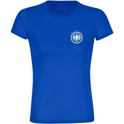 multifanshop Damen T-Shirt - Deutschland - Adler Retro - Druck weiß - Frauen