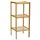 Testrut Bambusregal 3 Ablagen 36 x 79 x 36 cm Natur