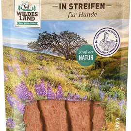 Wildes Land Fleischwürfel Hunde Snack WL Kaninchenfleisch Streife 200g Hunde Snack