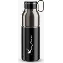 Fahrrad Trinkflasche Elite Mia Thermo isolierend 550 ml Edelstahl schwarz EINHEITSGRÖSSE