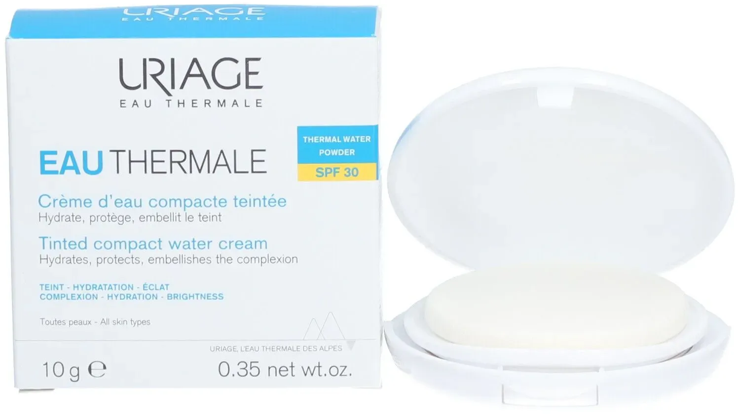 Getönte kompakte Wasserpflegecreme Spf30