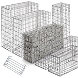 Vendomnia Gabionen - Drahtstärke 3.5 mm, mit Spiralverbindungen und Distanzhalter, verzinkter Stahl, Setwahl - Steinkörbe, Steinzaun, Steinkorb, Gabionenkörbe, Steingabionen, Drahtkorb Gabione, Zaun